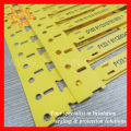 Wire identification label,Yellow cable marker